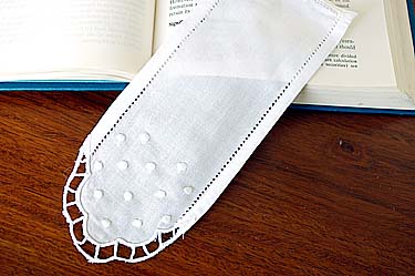 Hemstitch Polka Dots Bookmarks. Style #5 (12 pieces set)